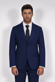 VELVARDE/POLY.MONO YAKA SLİM TAKIM ELBİSE LACİVERT